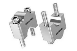[WIR124] ELEVADOR +45mm UNIVERSAL (JGO) SIN TAPA (P/MANUBRIOS 7/8 22mm) COLOR PULIDO WIRTZ (255-45mm-POL)