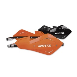 [WIR690] CUBREMANOS METAL (ALMA ALUMINIO) NARANJA+NEGRO FREE WIRTZ (SHOCKMT-NA)