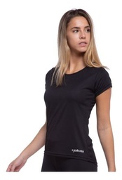 [YAK064] REMERA RUNNING MUJER NEGRA S YAKKA (4004)