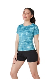 [YAK642] REMERA RUNNING MUJER TAYLOR AQUA TALLE S YAKKA (4028)