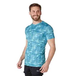 [YAK690] REMERA RUNNING HOMBRE TAYLOR AQUA TALLE S YAKKA (4003)