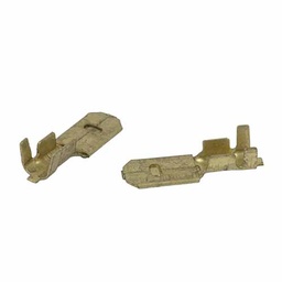 [PVC283] TERMINAL MACHO (ANCHO 6,3mm) BRONCE X 100 U. PLASTICA VC (702)