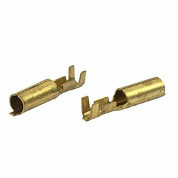 [PVC284] TERMINAL TUBO HEMBRA Ø 4mmm BRONCE X 100 U. PLASTICA VC (703)