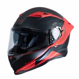 [ORI070] CASCO H153 FORCE TECHNO MATT BLACK/RED M ORIGINE