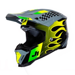 [J40010] CASCO J40 SIXTIES YELLOW/BLACK/GREY GLOSS XL JUST1