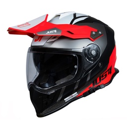 [J34032] CASCO J34 PRO OUTERSPACE WHITE/FLUO RED/BLACK MATT L JUST1