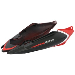 [MTC1203] CACHA BAJO ASIENTO COMPLETA BAJAJ ROUSER NS200 (2024) ROJO MTC